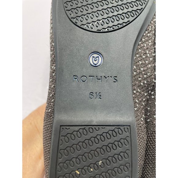 Rothy's Black and Gray Flats - Picture 8 of 9